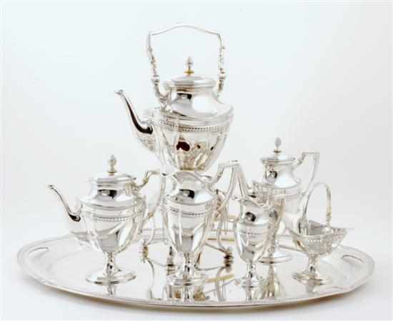 Appraisal: Austro-Hungarian silver tea and coffee service Vienna circa - Classical