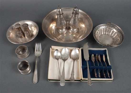 Appraisal: Eighteen American sterling silver table articles and flatware by various