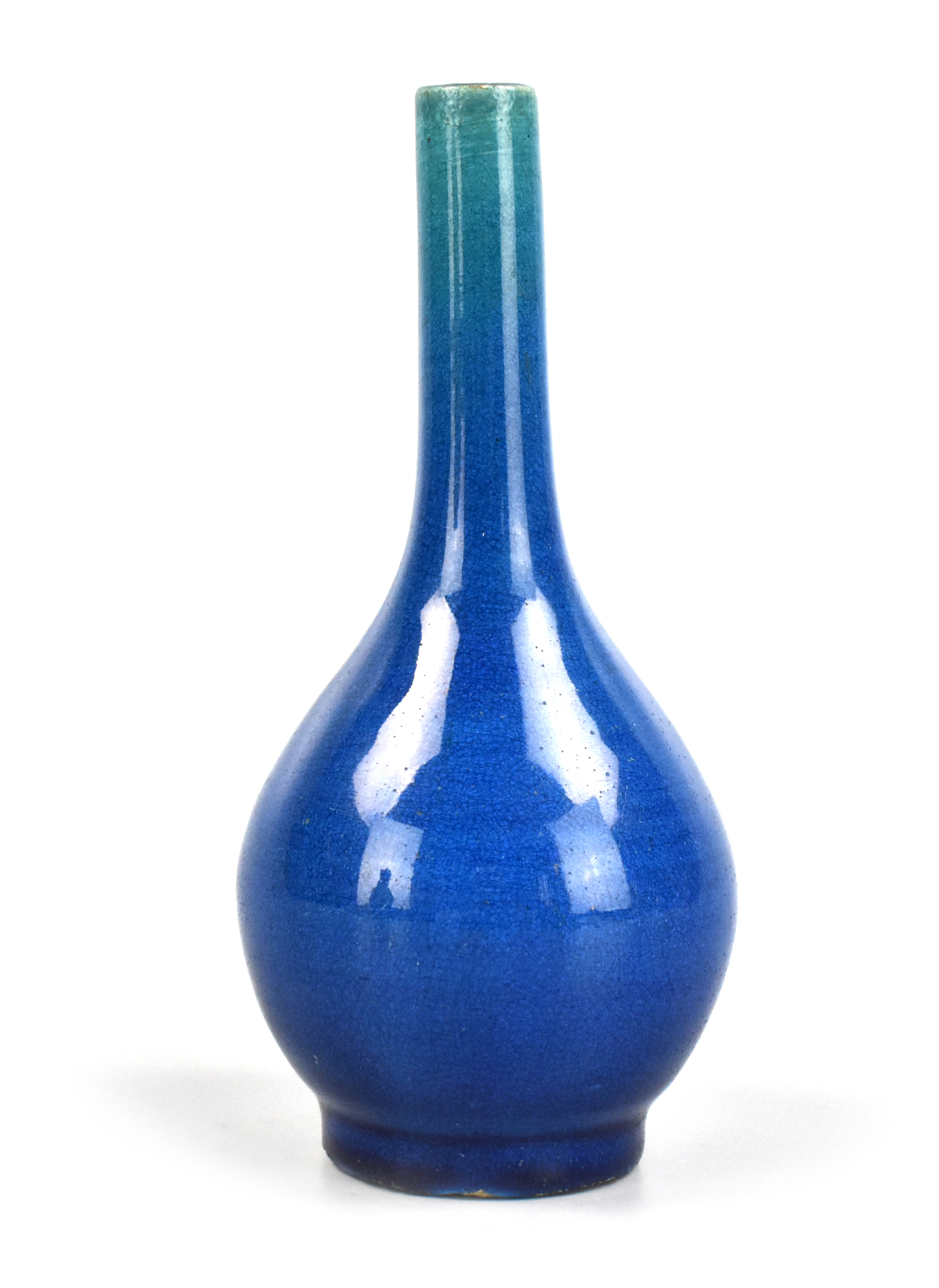 Appraisal: An elegant Chinese peacock glazed globular vase dating from the