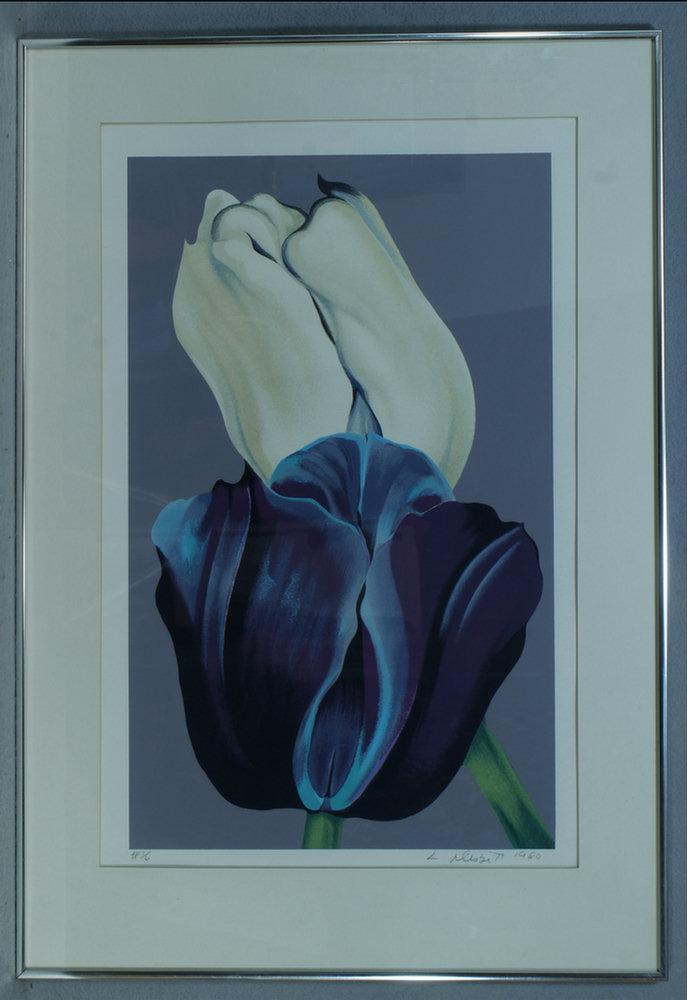 Appraisal: Lowell Nesbitt American - White Tulip silkscreen x A P