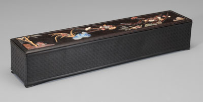 Appraisal: Embellished Scroll Box China late th early th century exotic