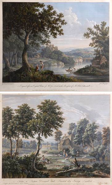 Appraisal: After Various Artists English Country Views Engraving and aquatints in