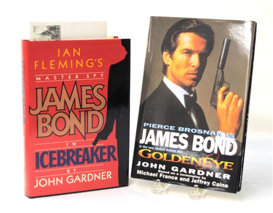 Appraisal: GARDNER John Collection of James Bond novels and a letter