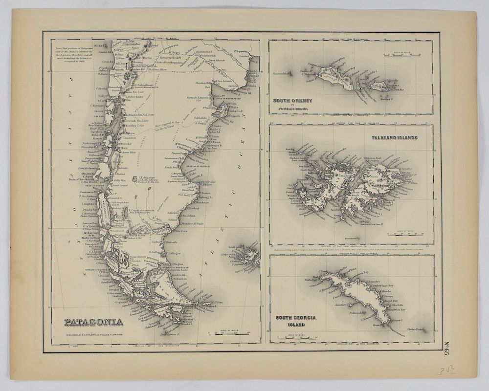 Appraisal: Grp Maps of South America Group of nine maps of