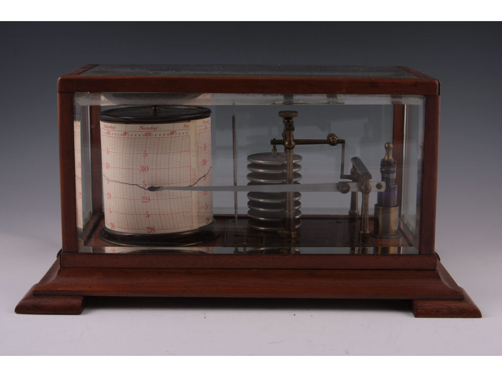 Appraisal: Antique English Exhibition Barograph ca early th c maker's plate