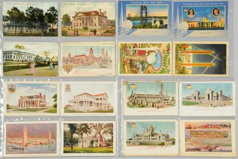 Appraisal: Lot of Postcards All for New York World's Fair in