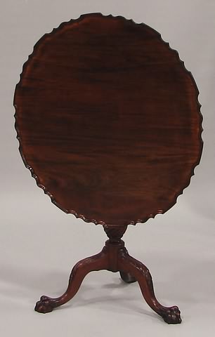 Appraisal: Fluted tapered pedestal with spiral turning acanthus decorated cabriole legs