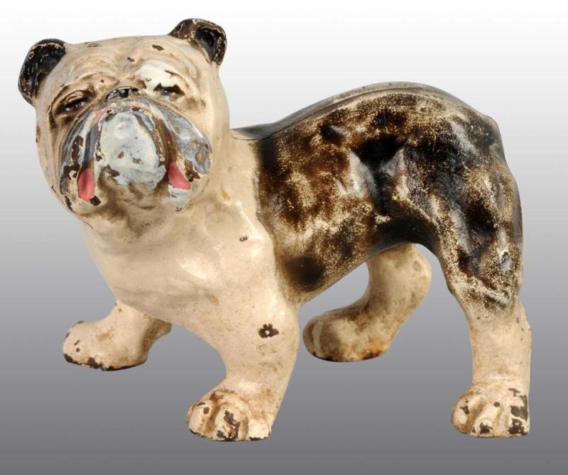 Appraisal: Cast Iron English Bulldog Doorstop Description Made by Hubley cat