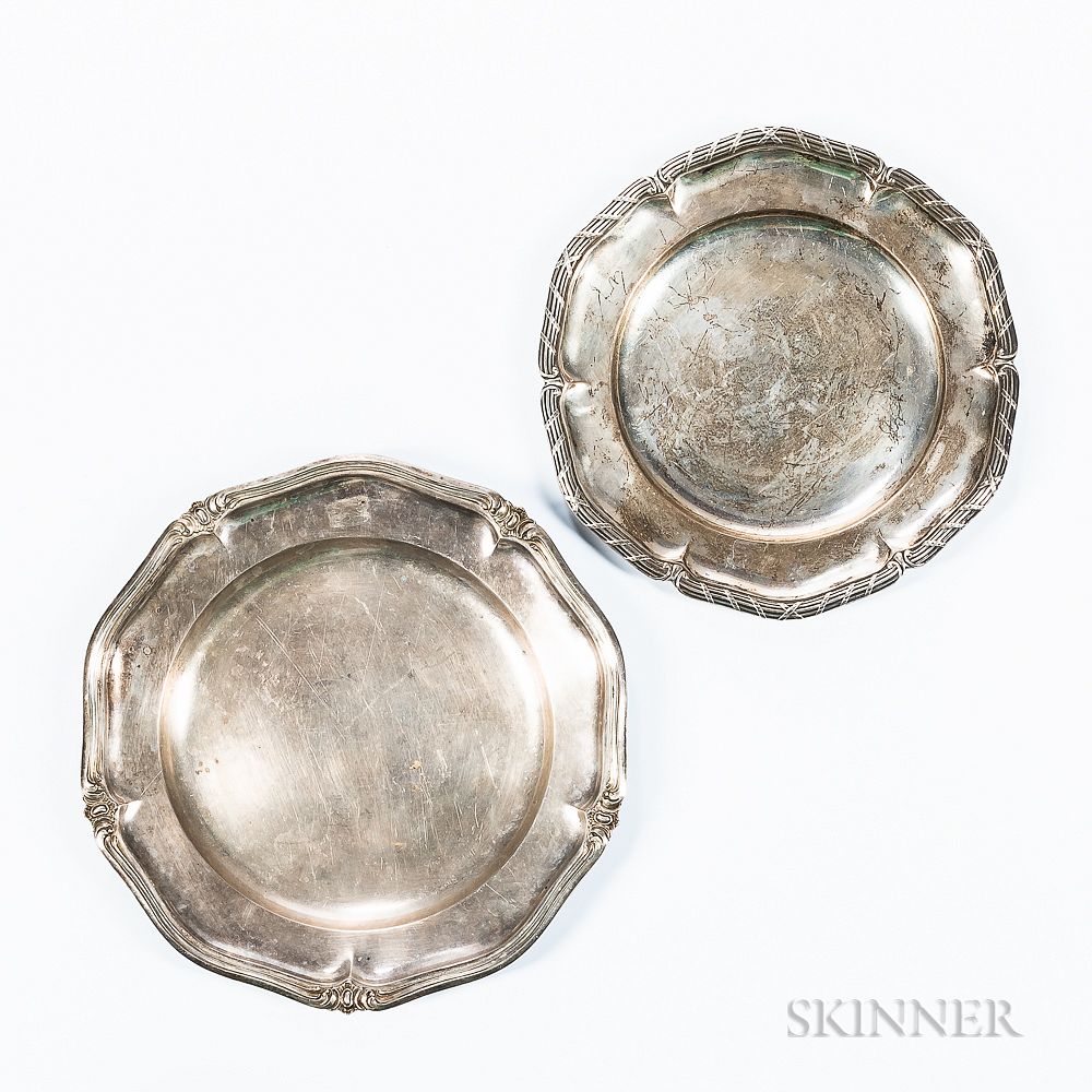 Appraisal: Two Swedish Silver Dishes Two Swedish Silver Dishes c -