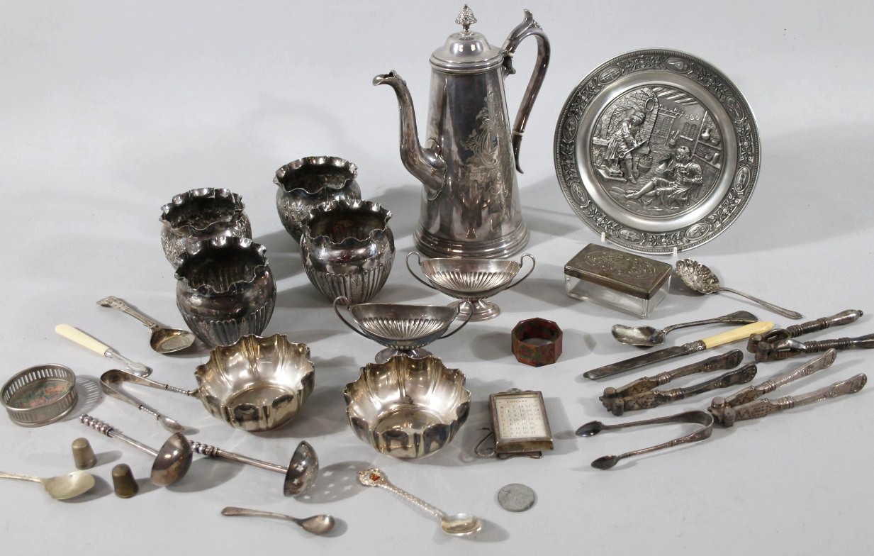 Appraisal: Various silver plate to include a Queen Anne style coffee