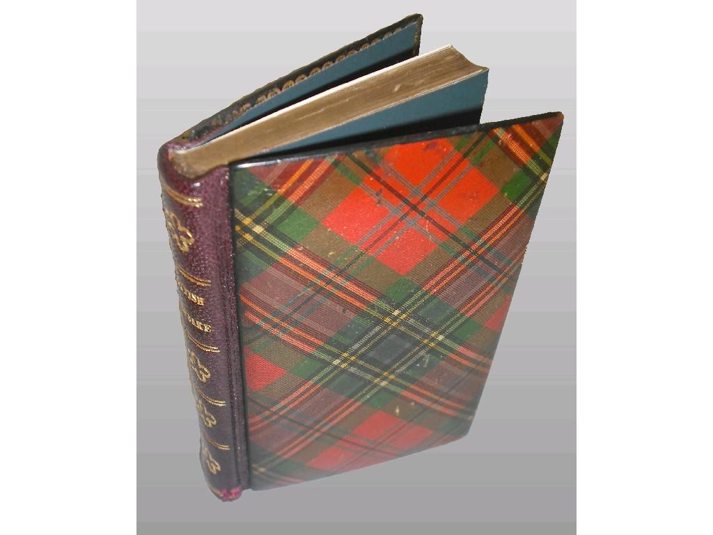 Appraisal: Tartan Ware bound Scottish keepsake book with the songs of