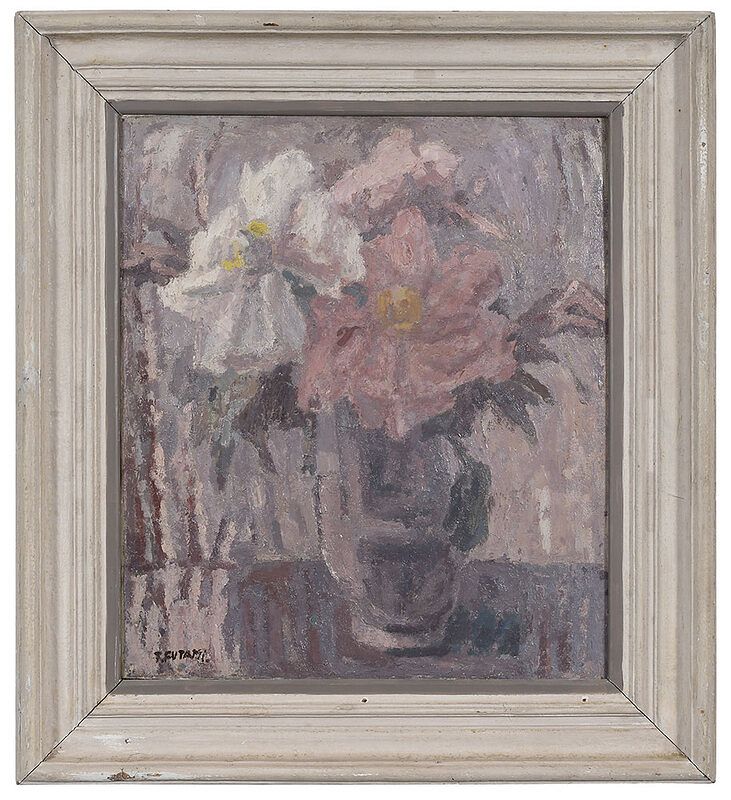 Appraisal: Toshitoki Futami Ninomiya Japan th century Still Life of Peonies