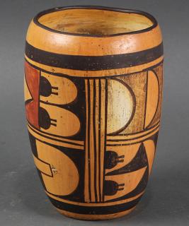 Appraisal: Hopi pottery Tulip vase Hopi pottery Tulip vase having a