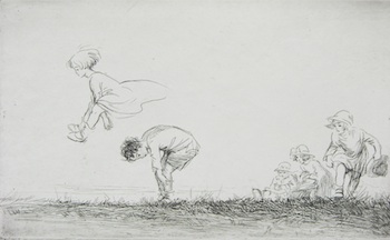 Appraisal: Eileen A Soper British - Leap Frog Etching on paper