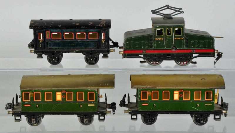 Appraisal: Marklin O-Gauge Electric Passenger Train Set German Pre-war Includes no