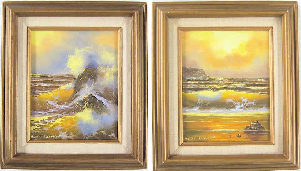 Appraisal: ROBERT SHERWOOD TWO OILS ON CANVAS Tillamook Oregon th century