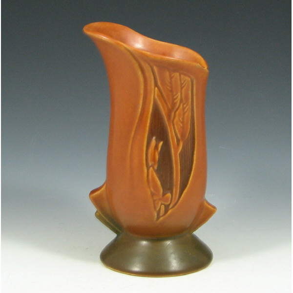 Appraisal: Roseville Silhouette - Vase Roseville Silhouette vase in brown Marked