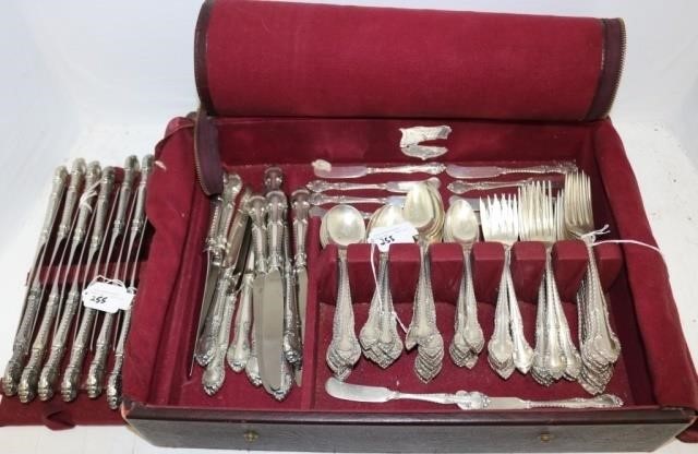 Appraisal: PIECE STERLING SILVER FLATWARE SET BY GORHAMIN THE ENGLISH GADROON