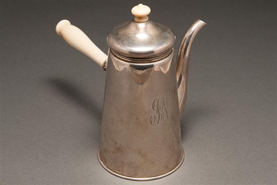 Appraisal: American silver coffee pot Gorham date symbol for date symbol