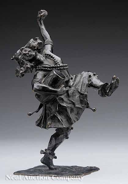 Appraisal: Boris M Fr dman-Cluzel Russian b Dancer with Drum bronze