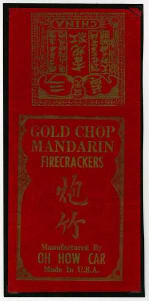 Appraisal: Gold Chip Mandarin Brick Label Class Manufactured by Oh How