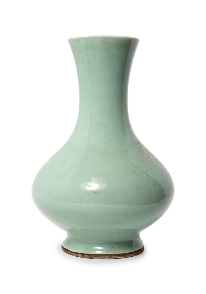 Appraisal: A Chinese Celadon Glazed Porcelain Vase Height in cm A