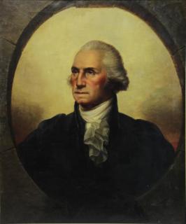 Appraisal: After Rembrandt Peale Oil on Canvas Portrait of George Washington