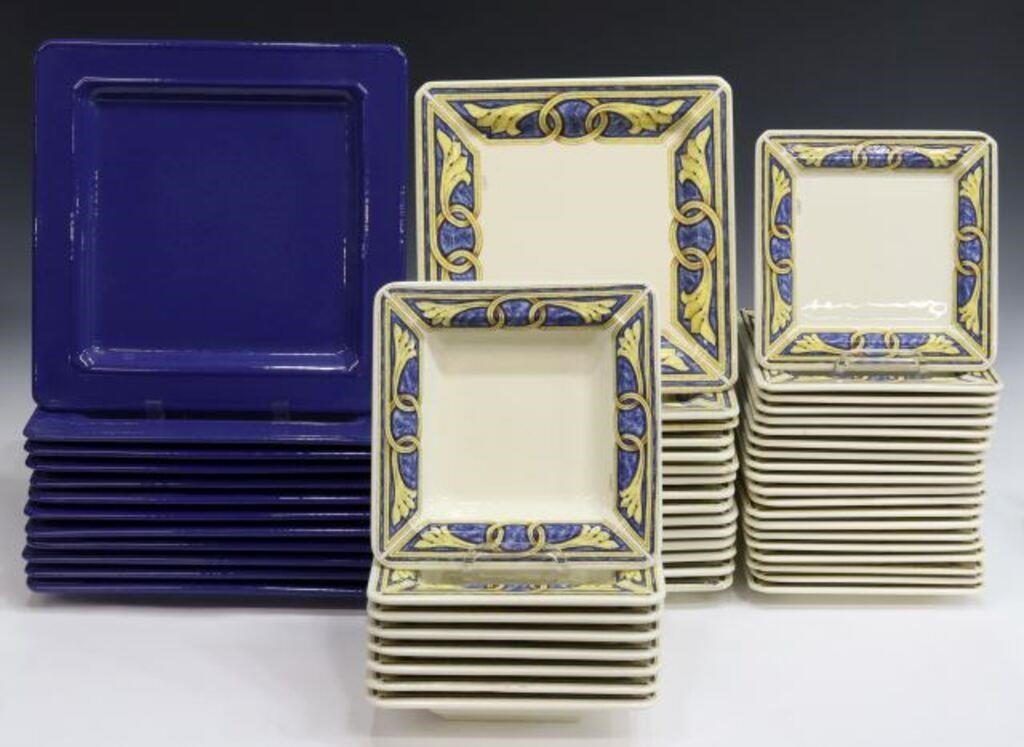 Appraisal: lot of Italian faience partial dinner service Tiffany Boutique th