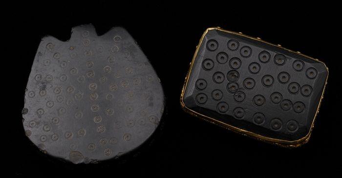 Appraisal: TWO AMLASH-STYLE PENDANTS Provenance Property from the Collection of Patti