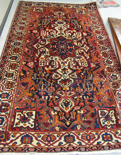 Appraisal: PERSIAN BAKHTIAR CARPET Bakhtiari tribal west central provinces of Iran