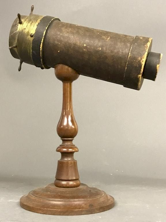 Appraisal: Victorian Table Top Kaleidoscope Victorian table top kaleidoscope with maple