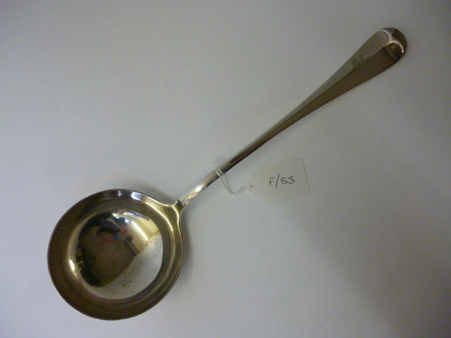 Appraisal: A LATE VICTORIAN SOUP LADLE maker James Ramsey Sheffield in