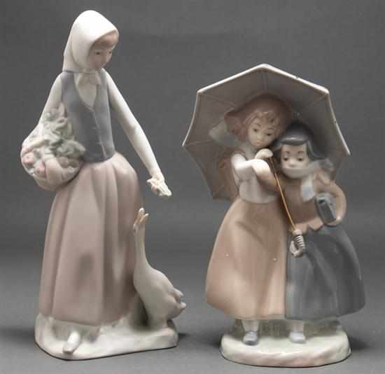 Appraisal: Nao bisque porcelain figure and a Zaphir porcelain figural group