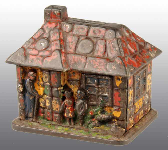 Appraisal: Cast Iron Gingerbread House Still Bank Description Manufactured in France