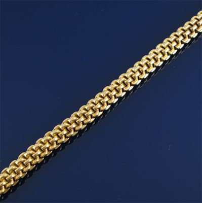 Appraisal: A French gold flexible necklace Of round form g cm