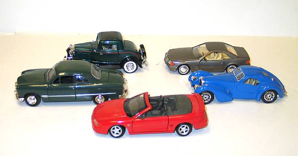 Appraisal: Plastic amp metal vehicles Lot of contemporary issued automobiles th