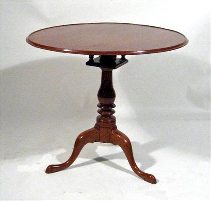 Appraisal: Queen Anne walnut tea table virginia th century A molded