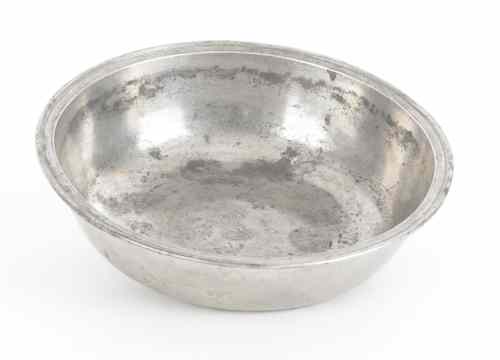 Appraisal: Providence Rhode Island pewter basin ca bearing the touch of