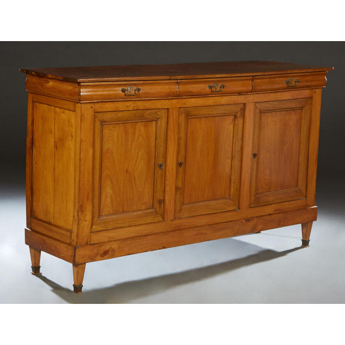 Appraisal: French Louis XVI Style Carved Cherry Sideboard th c the