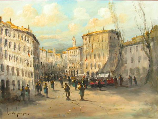 Appraisal: Luccio Cargnel Italian - Giorno di merato signed 'Luccio Cargnel'