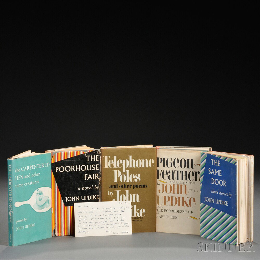 Appraisal: Updike John - Five Titles Some Signed Copies Including The