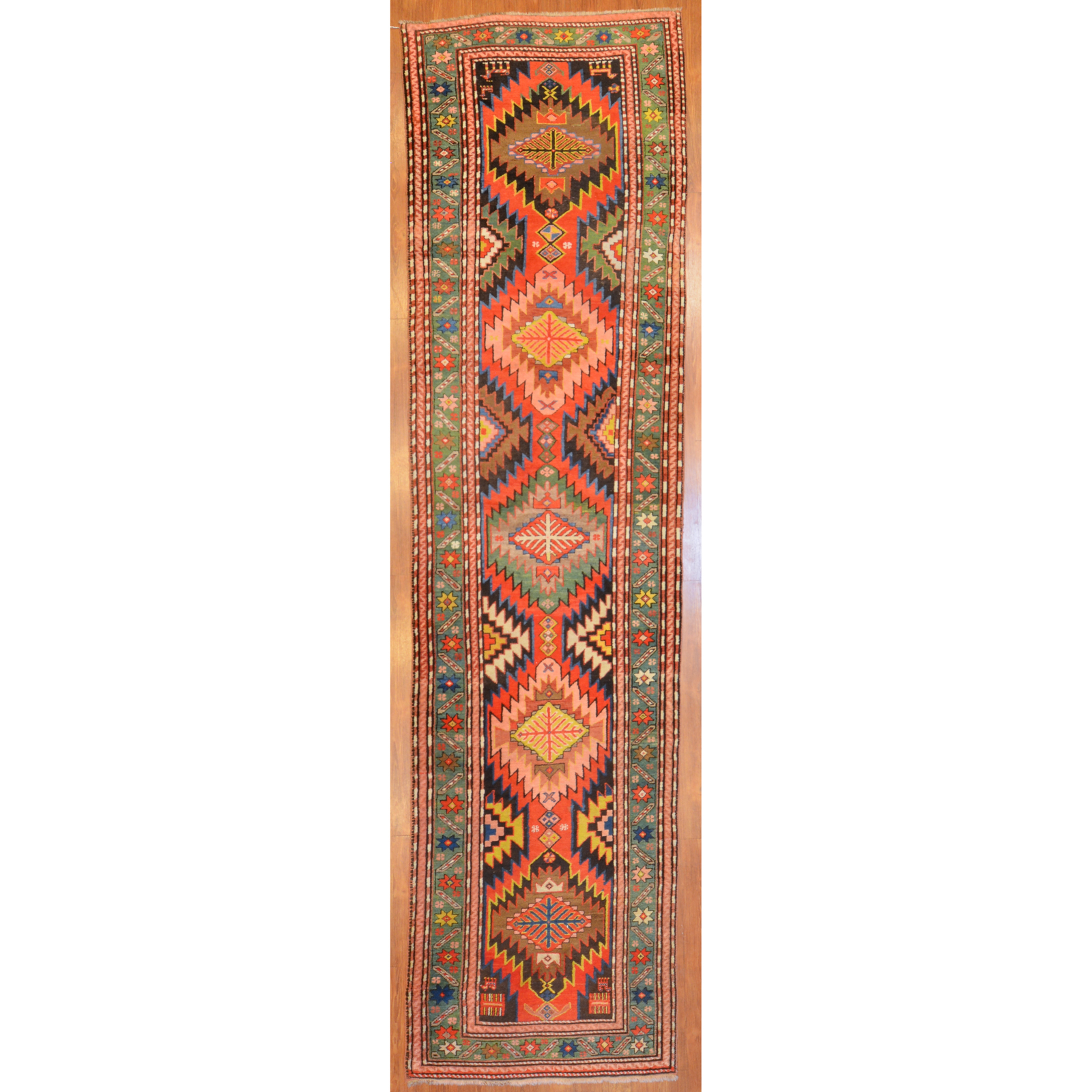 Appraisal: ANTIQUE KARABAUGH RUNNER PERSIA X First quarter- th century hand-knotted