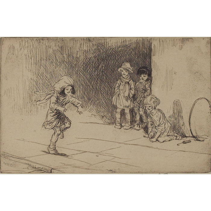 Appraisal: Eileen Alice Soper British - Hopscotch c etching x signed