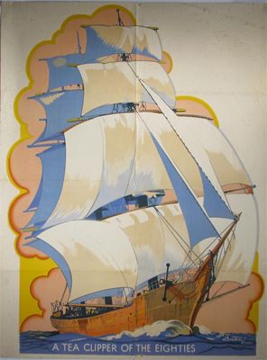 Appraisal: A Tea Clipper of the Eighties' a Lithographic poster by