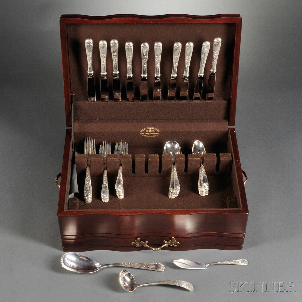 Appraisal: Assembled S Kirk Son Mayflower Pattern Sterling Silver Flatware Service