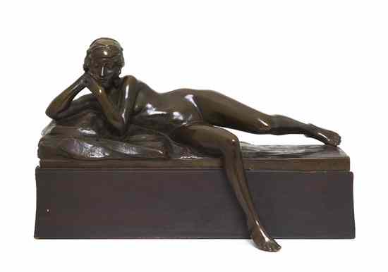 Appraisal: An American Bronze Figure Henry Augustus Lukeman - depicting a