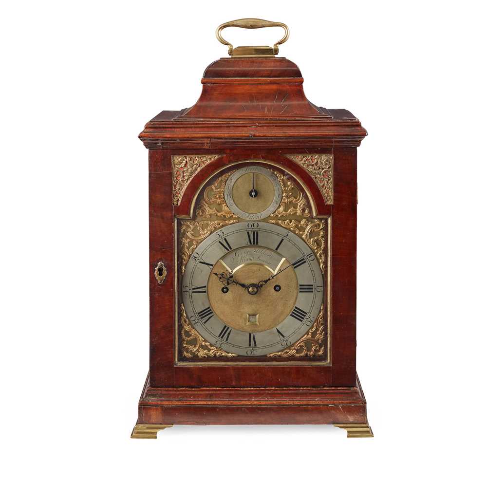 Appraisal: GEORGE III MAHOGANY BRACKET CLOCK GEORGE HOLDWAY LONDON TH CENTURY