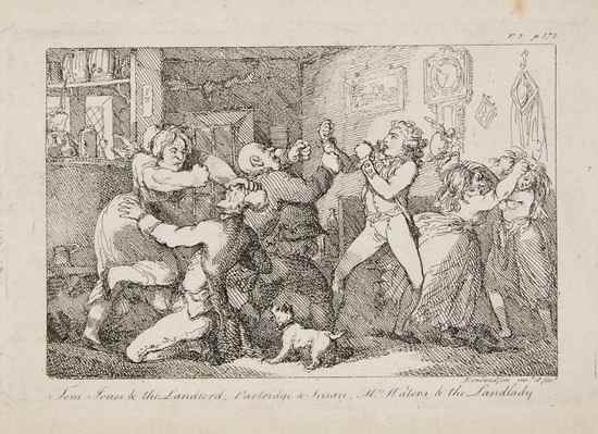 Appraisal: Fielding Henry Thirteen Etchings Illustrative of Striking Passages in Tom