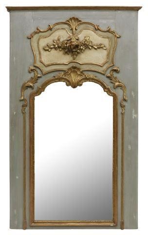 Appraisal: French Louis XVI style trumeau mirror late th early th