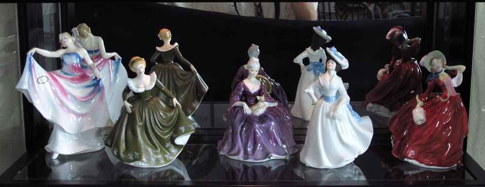 Appraisal: ROYAL DOULTON FIGURINES ''Liberty'' HN '' ''Geraldine'' HN matt finish